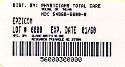 Epzicom Bottle Label (Package Label)